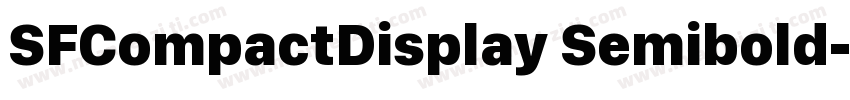 SFCompactDisplay Semibold字体转换